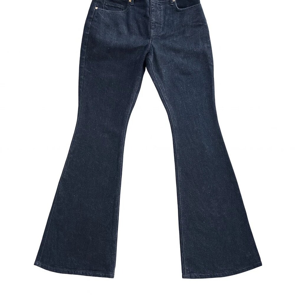 Antonio Melani High Rise Straight Leg Jeans Dark Wash Core Denim Size 32 NWT - Picture 2 of 8